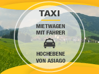 Taxi and car rental on the Asiago Plateau