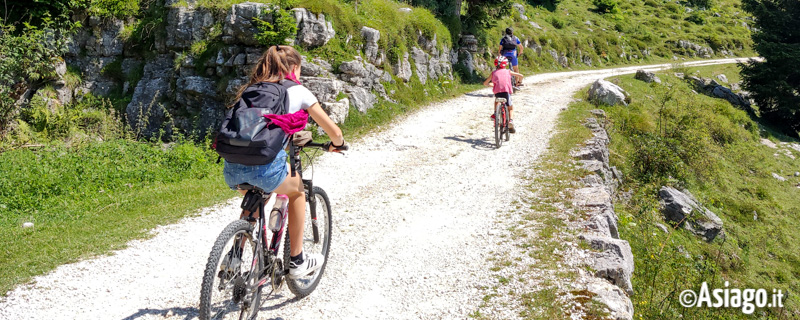 Itinerari e Percorsi per Mountain Bike (MTB) sull'Altopiano di Asiago