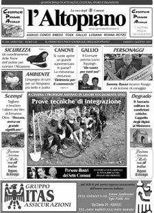 Giornale l'Altopiano 1 Agosto 2015