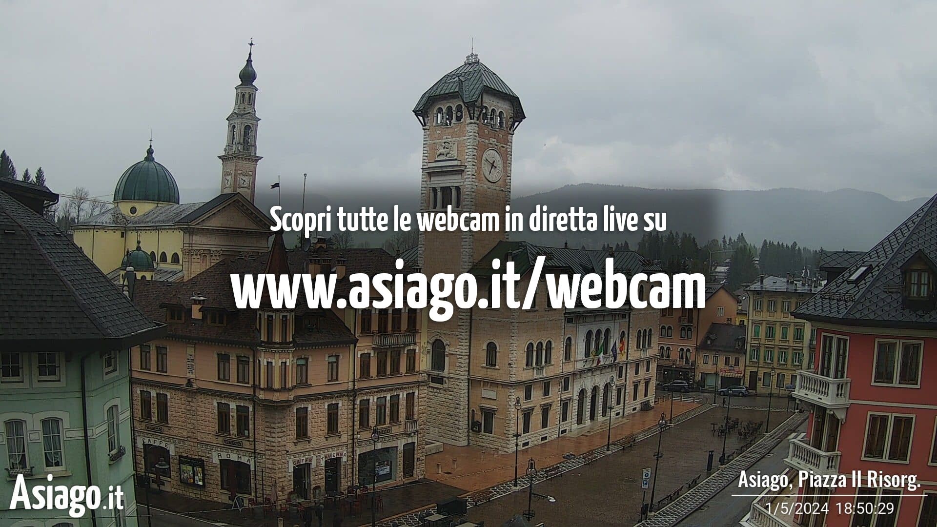 Webcam Asiago, Piazza II Risorgimento - Asiago.it