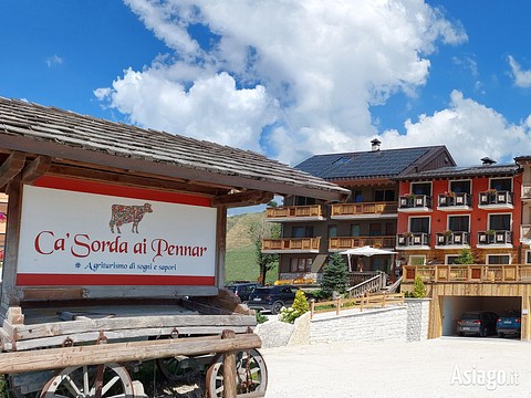 Neue Fassade des Agriturismo Ca' Sorda ai Pennar