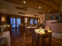 Das Restaurant des Hotels Pennar mit Stube