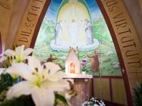 Detail des Altars der Kapelle