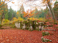 Park der Villa Tabor im Herbst