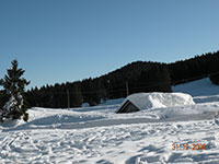 Malga innevata