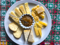 Käse und Marmeladenplatte