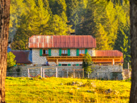 Blick auf Malga Larici di Sotto