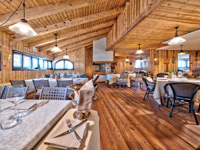 Der Speisesaal des Restaurants Rifugio Campomulo