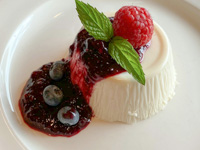 Joghurtpudding mit Beeren