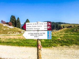 Routen rund um Baita Monte Corno