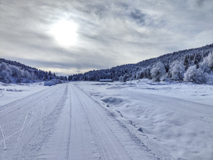 Die spektakuläre Landschaft im Centro Fondo Monte Corno