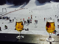 Birra in rifugio biancoia