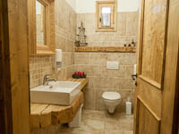 Bathroom furnished in wood