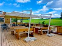 Outdoor terrace with panoramic views