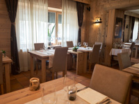 The cozy and intimate atmosphere of the restaurant