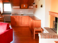 Attic kitchen corner