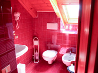 The attic bathroom