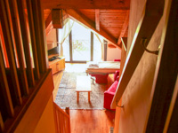 View of the attic living room