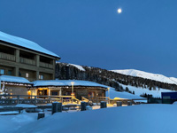 The Val Formica Refuge immersed in the snow