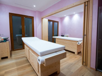 The massage cabin at Villa Ciardi