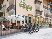 Ingresso zeleghe con mtb e bar