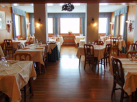 The restaurant of the Hotel Belvedere