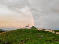The rainbow above Malga Mazze Inferiori
