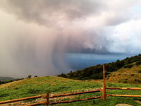 Views of the clouds above the plain