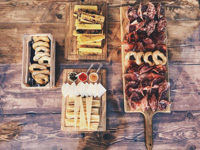 Cuttings of cured meats, cheese and polenta by Malga Serona