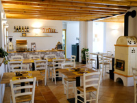 The restaurant room of Malga Verde