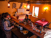 Inside the hut Col del Vento