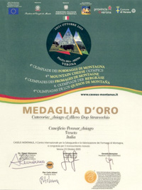 Asiago d'Allevo Dop Stravecchio Award