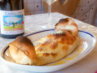 A delicious calzone from Locanda Stella