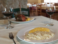 Vicentina cod with polenta at the Campolongo Refuge