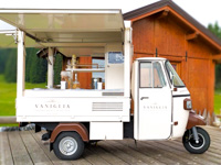 The ice cream van at the Campolongo Sanctuary