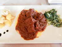 Gulash with polenta