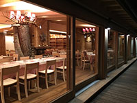 The restaurant room Val Formica seen from the outside