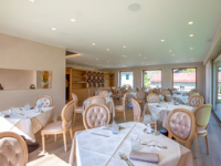 The elegant dining room of the Villa Ciardi Restaurant