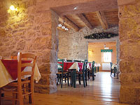 Sala ristorante del rifugio campolongo