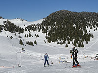 Veduta piste sci val formica