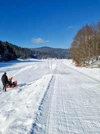 Maintenance of the ski slopes