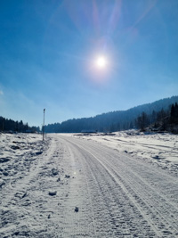 Cross-country ski trails in Lusiana-Conco