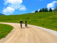 Riding the E-Bike in the beautiful Valmaron in Enego