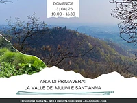 Spring air: the valley of the Mills and Sant'Anna | Sunday 13 April 2025 from 10.00 a.m.