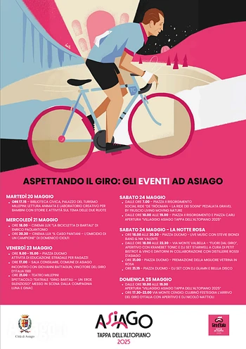 Aspettando il giro, gli eventi ad Asiago in attesa del Giro d'Italia 2025