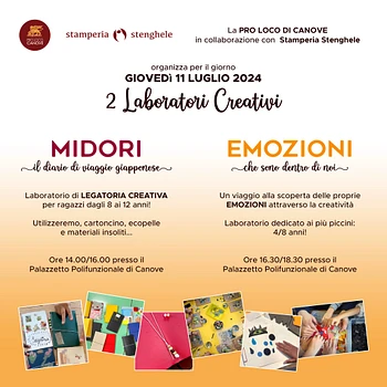 Laboratorio di stamperia per bambini a Canove