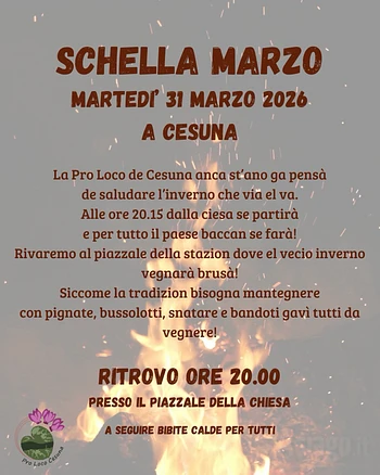 schella marzo 2026 a cesuna di roana