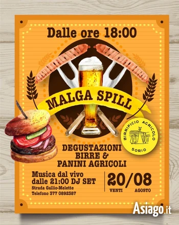 Degustazione birre e panini agricoli Agriturismo Malga Spill 20 agosto 2023
