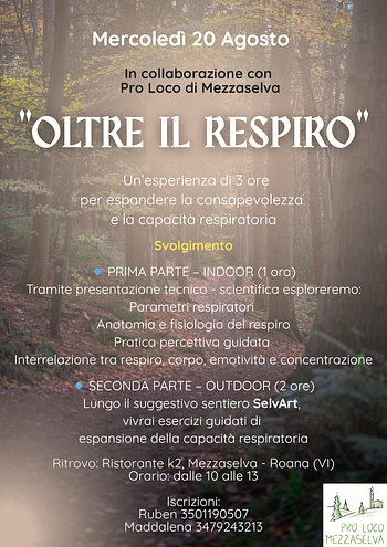 oltre il respiro esperienza immersiva a mezzaselva