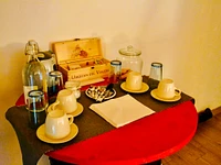 The herbal tea corner of the relaxation area